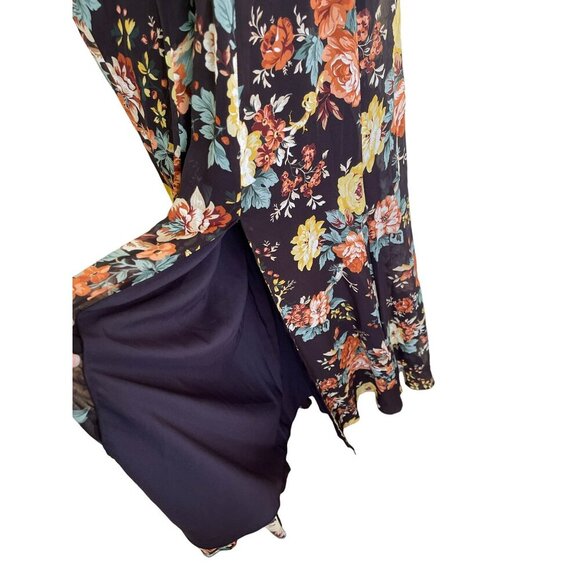 Veronica Beard $898 Silk Runway Maxi Dress Avani Floral Puff Sleeve Sz 2 NWT - Picture 8 of 11